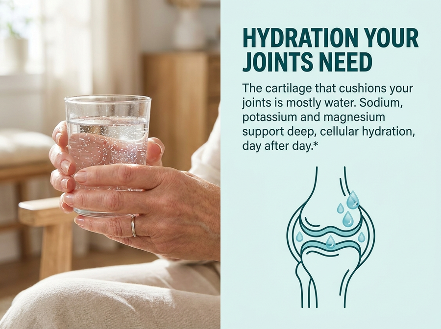 Hydration your joints need - electrolytes