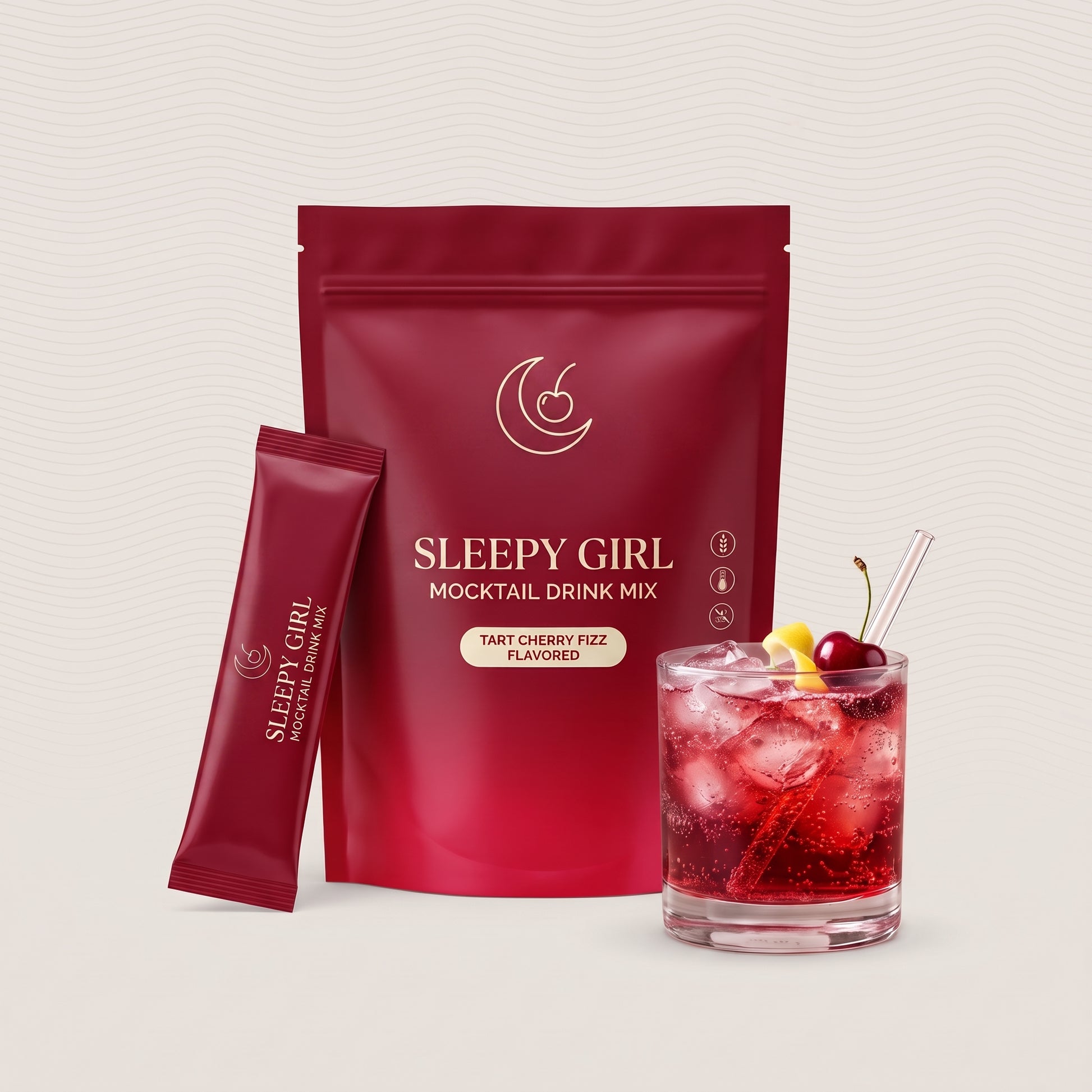 Sleepy Girl Mocktail tart cherry fizz pouch