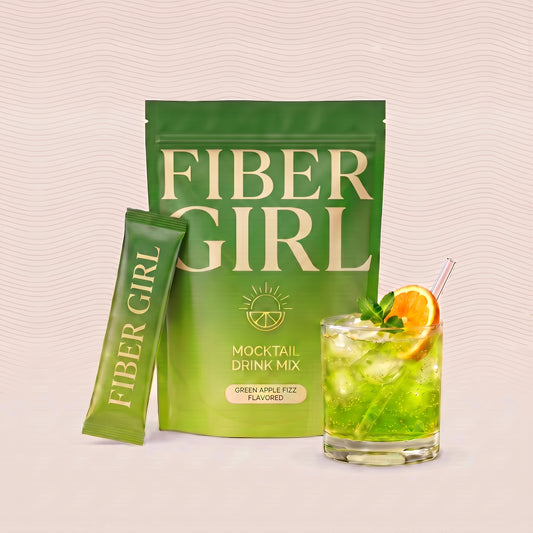 Fiber Girl Mocktail green apple fizz pouch