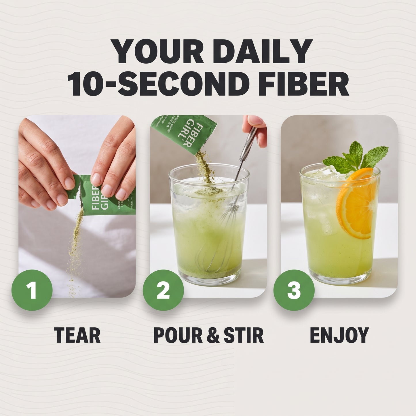 Your daily 10-second fiber