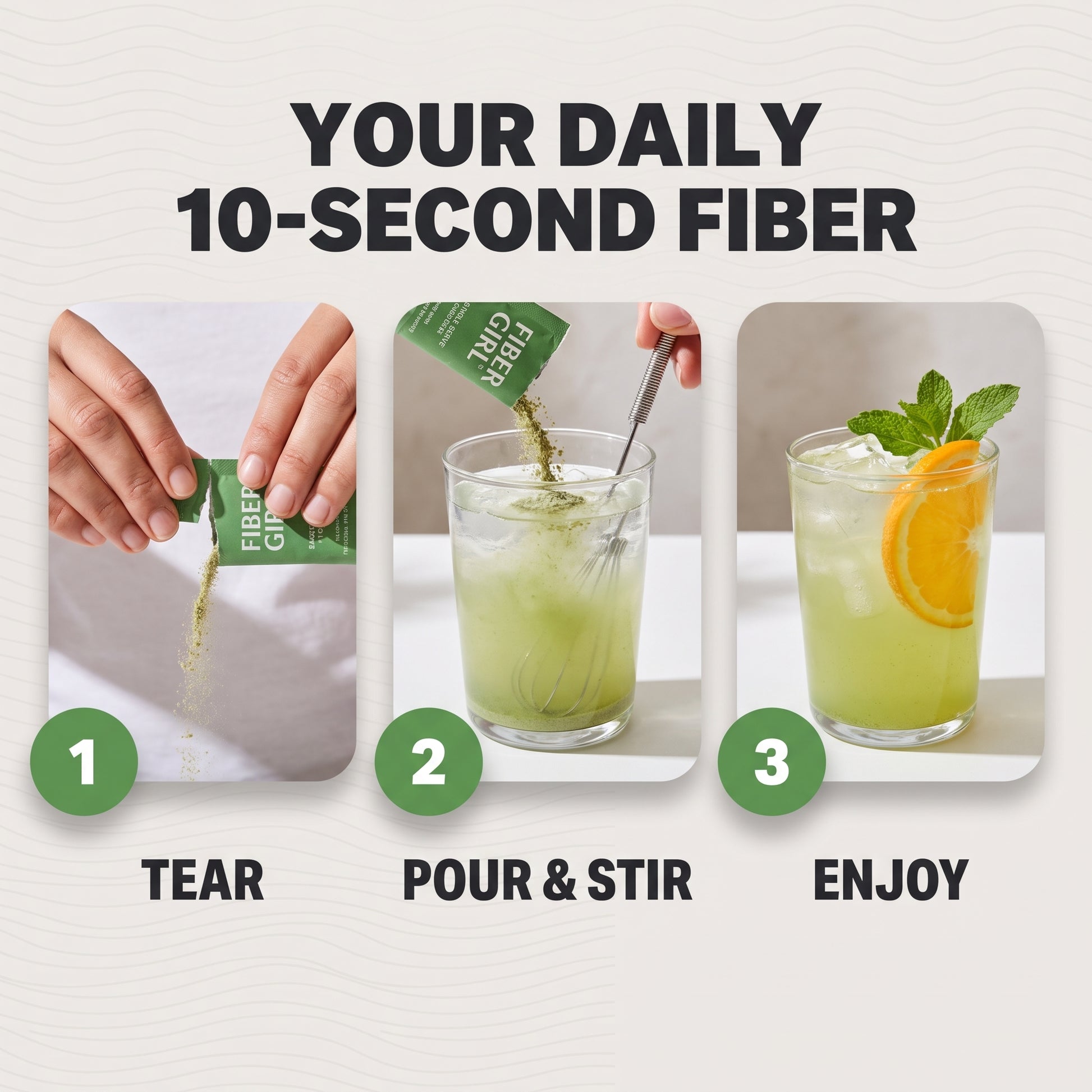 Your daily 10-second fiber
